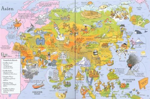 Bunter Weltatlas für Kinder von Urborne